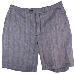 Cutter & Buck Men's Black White Plaid 10 Golf Shorts Size 38 Performance Outdoor